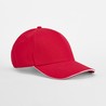 MOD. B825C:Classic Red, 100% cotton, White, One Size